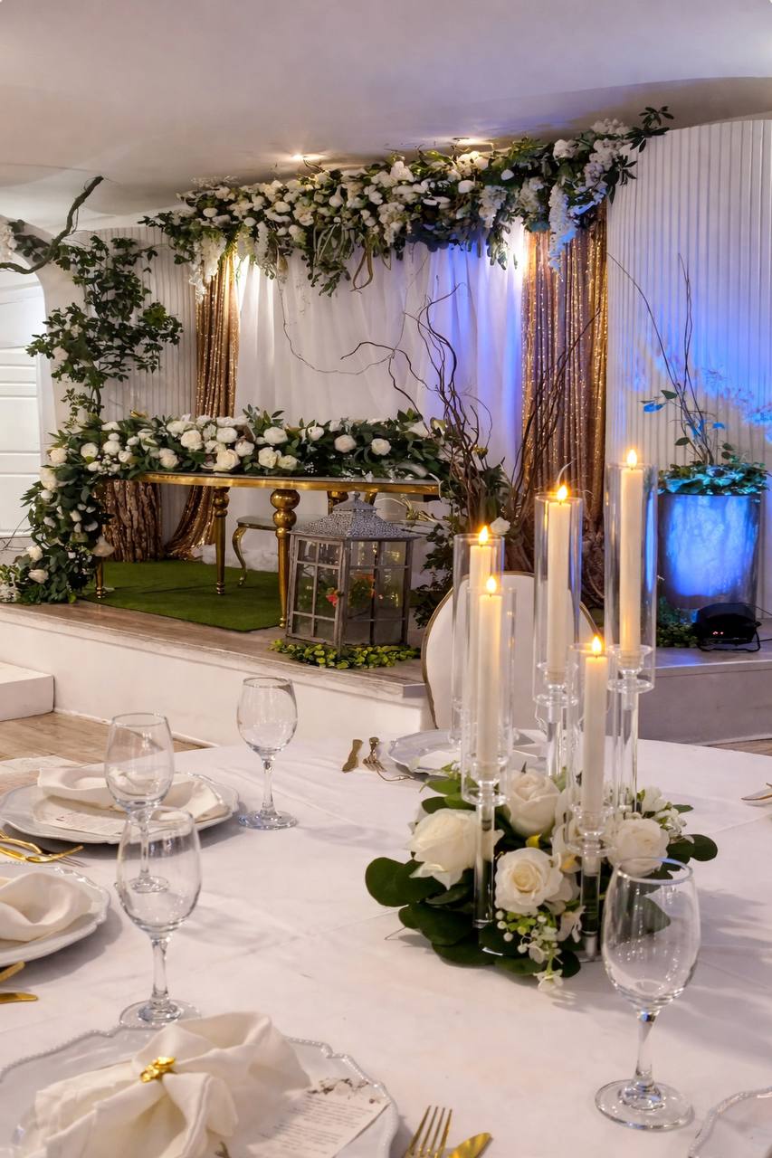 Wedding setup at Carissa Venue
