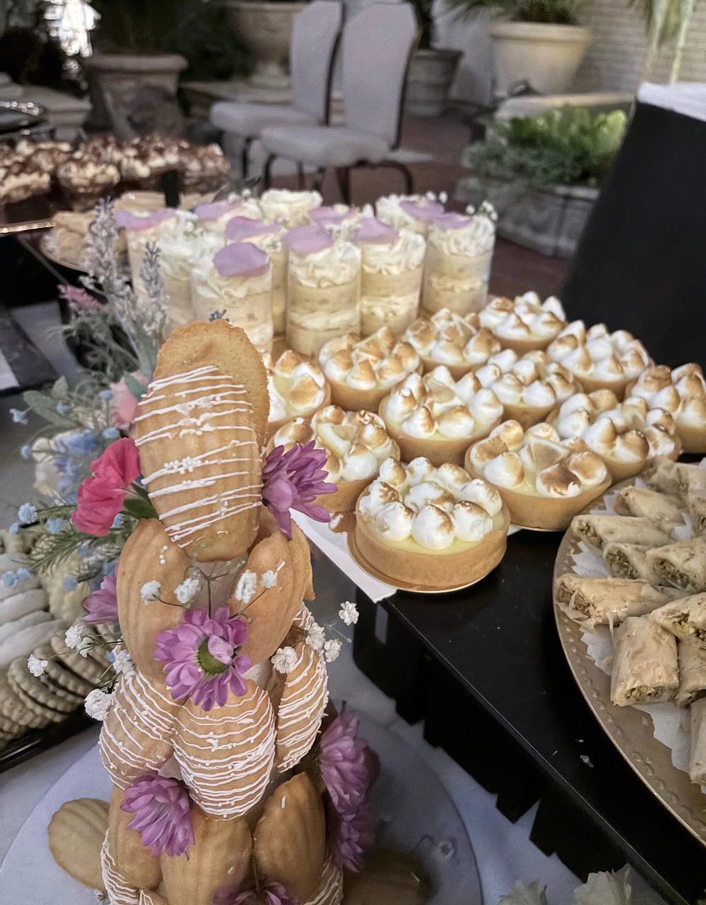 Wedding dessert station at Carissa Venue