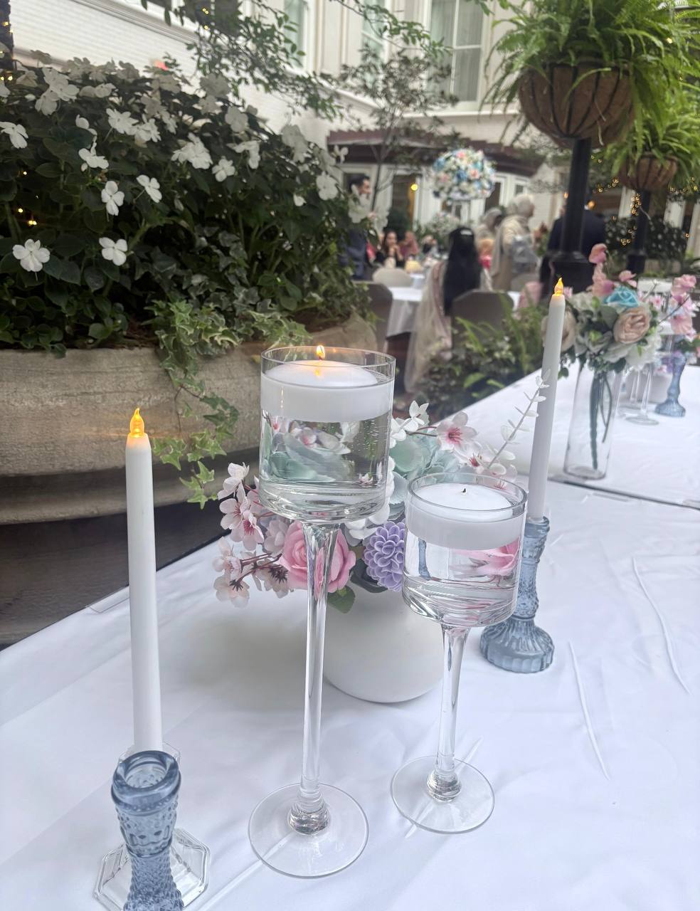 Table centerpieces at Carissa Venue